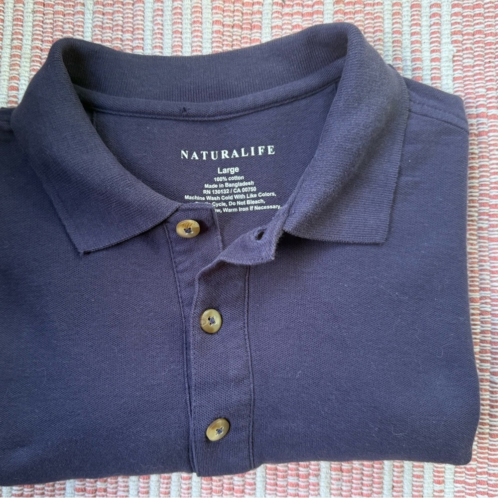 Natural Life Men's Navy Polo Shirt